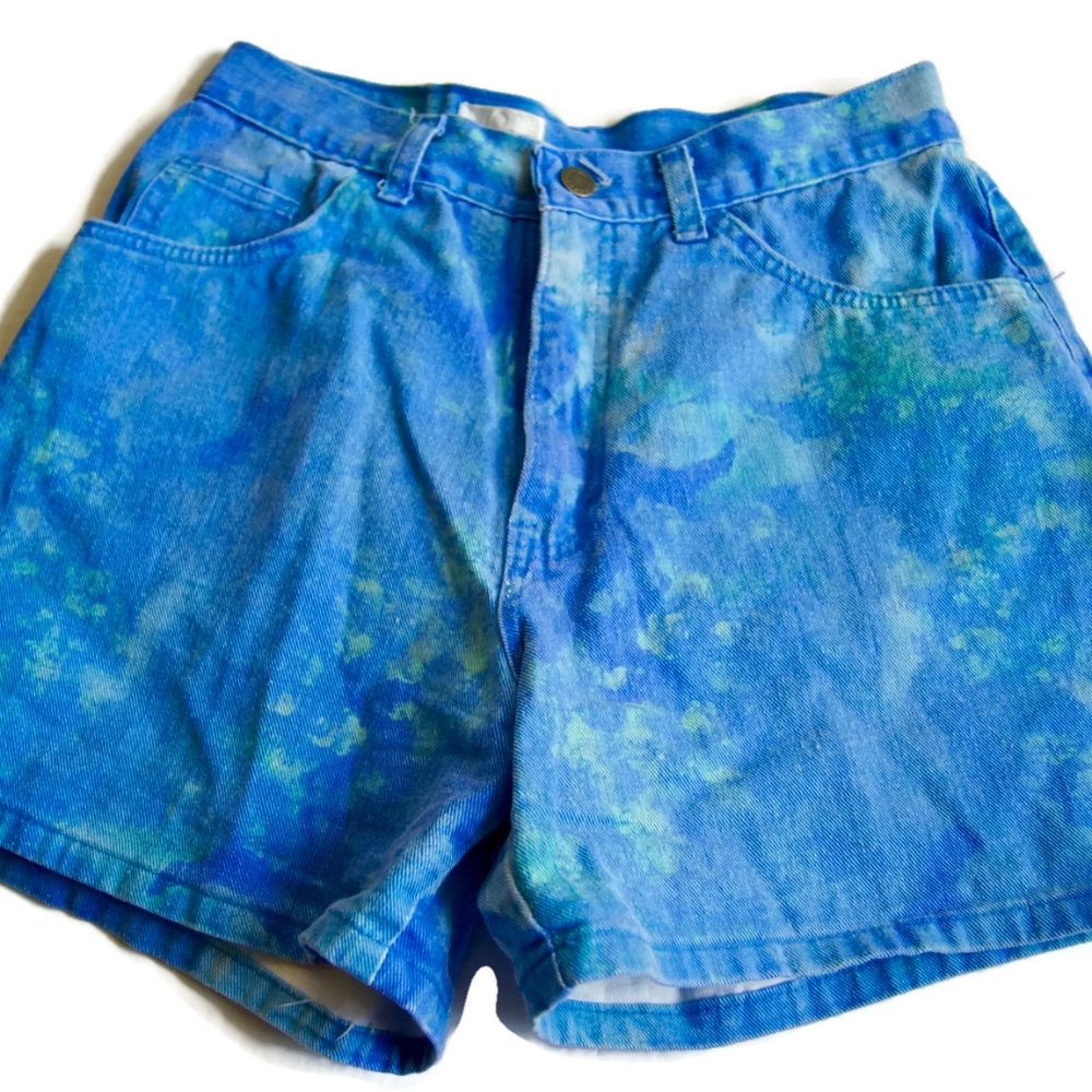 Vintage Moda Int'l Denim Blue Shorts High Waisted